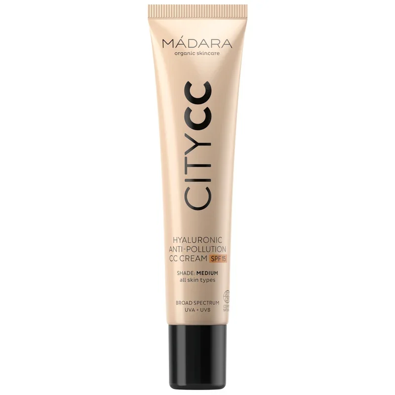 Mádara CITY CC Hyaluronic Anti-Pollution CC Cream SPF 15, 40 ml Medium Mádara