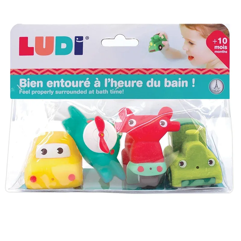 LUDI Badleksaker Fordon 4 st Ludi