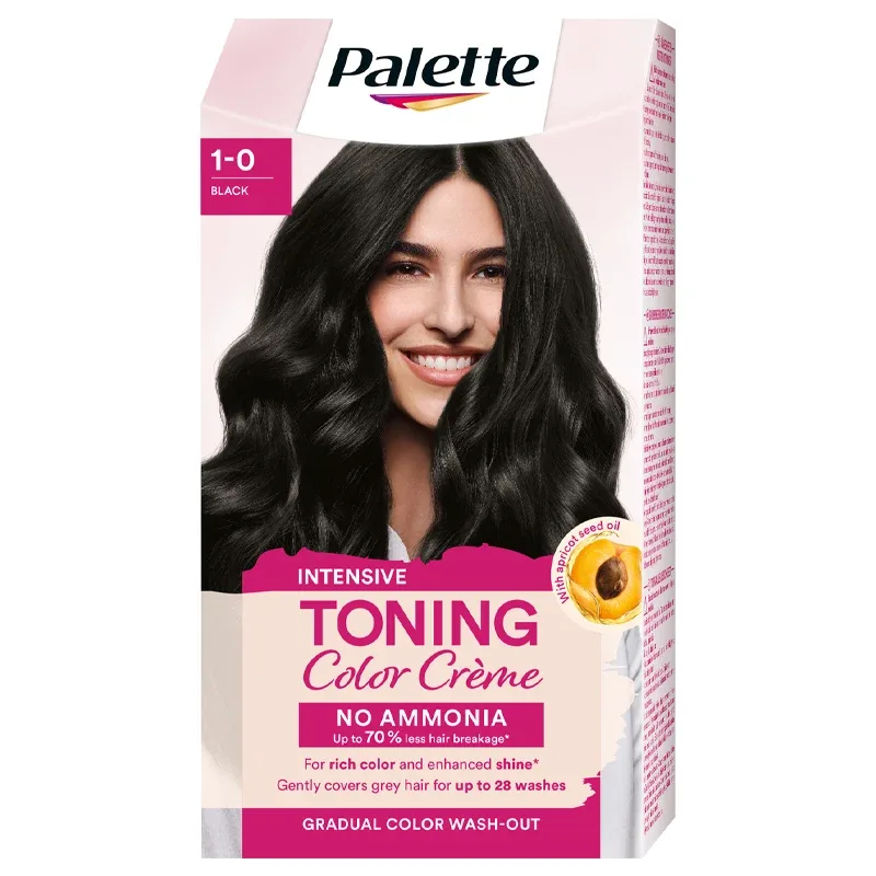 Schwarzkopf Palette Intensive Toning Color Creme 1-0 Black Palette