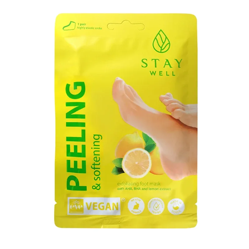 Stay Well Peeling & Softening Foot Mask Lemon Stay Well