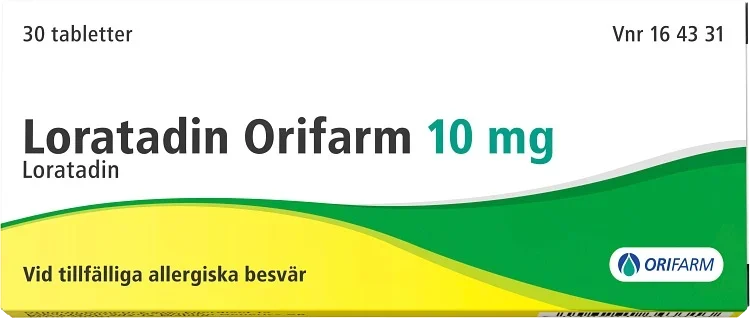 Loratadin Orifarm tablett 10 mg 30 st Orifarm