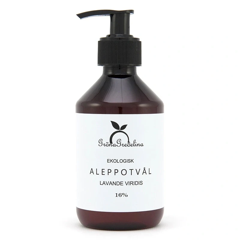 Gröna Gredelina Aleppotvål Flytande Lavande Viridis 250 ml Gröna gredelina
