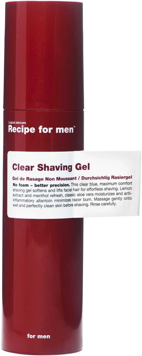 Recipe for Men Clear Shaving Gel 100 ml Recipe for Men