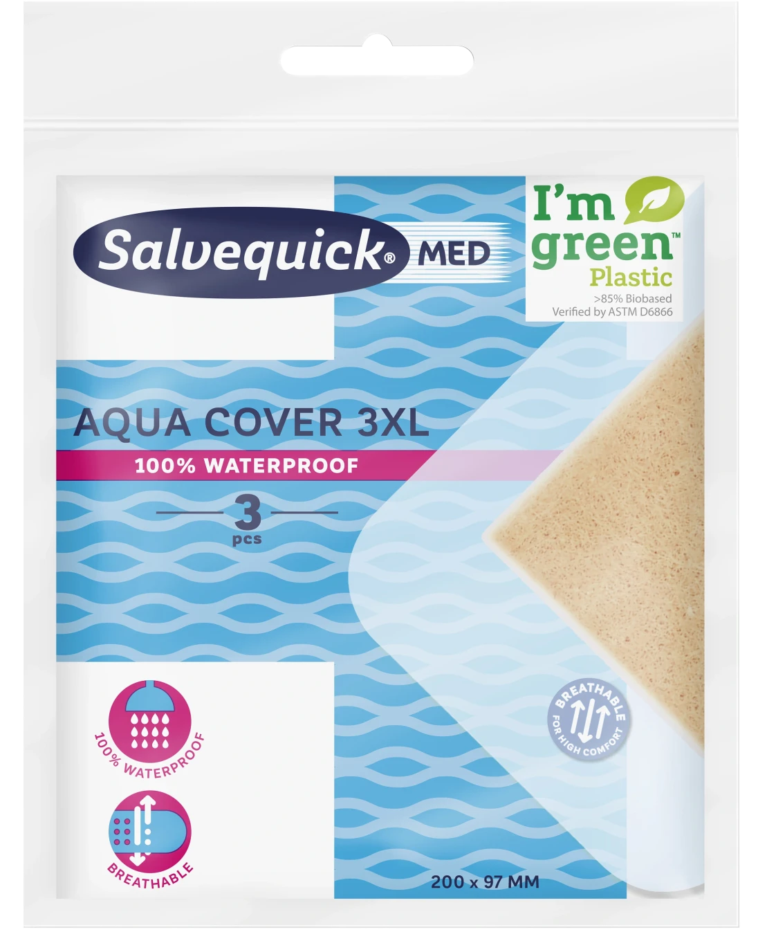 Salvequick MED Aqua Cover 3XL 3st Salvequick