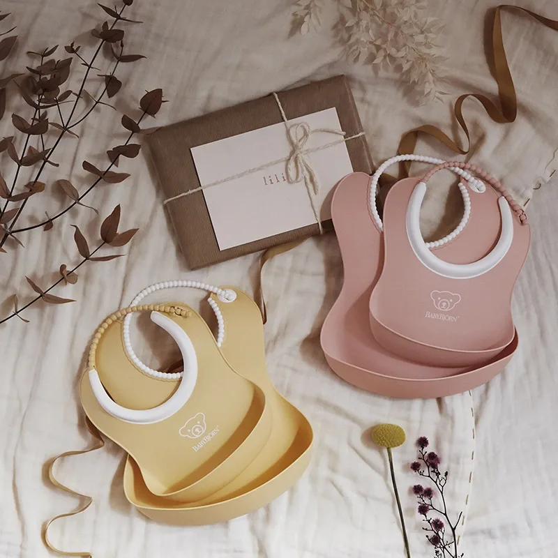 BabyBjörn Haklappsset Blekrosa 2-pack Babybjörn