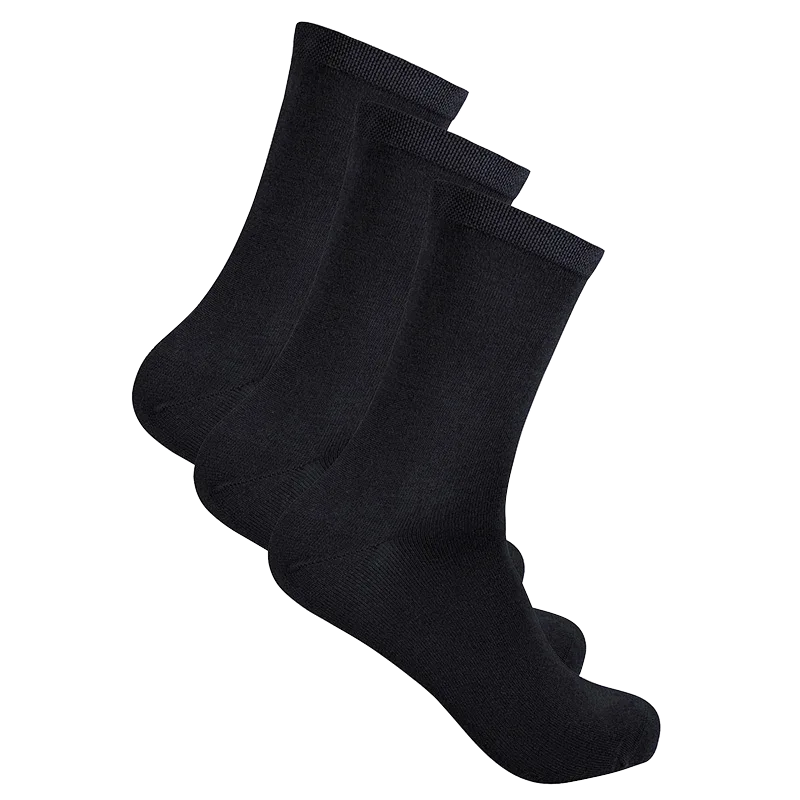 Life Wear Bambustrumpa med Komfortresår 3-pack Svart 34-36 Life Wear