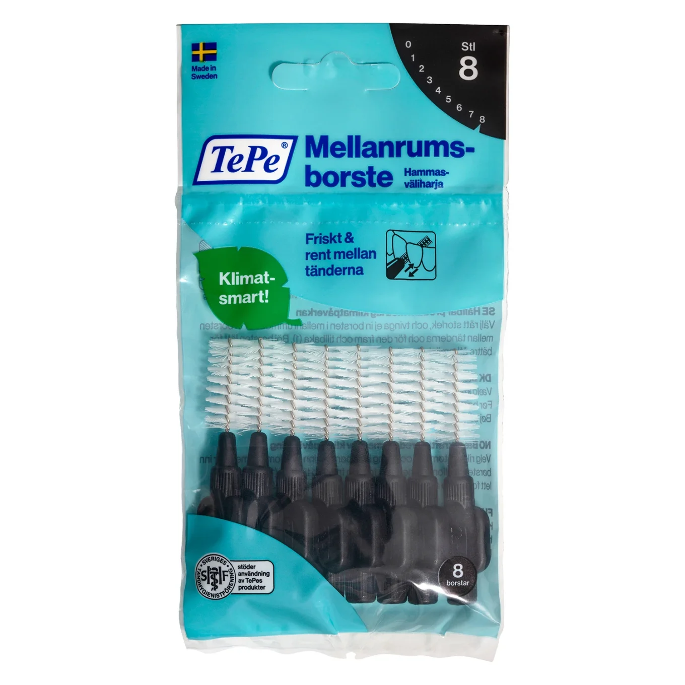 TePe Mellanrumsborste 0,4 - 1,3 mm 8 st 1,5 mm TePe