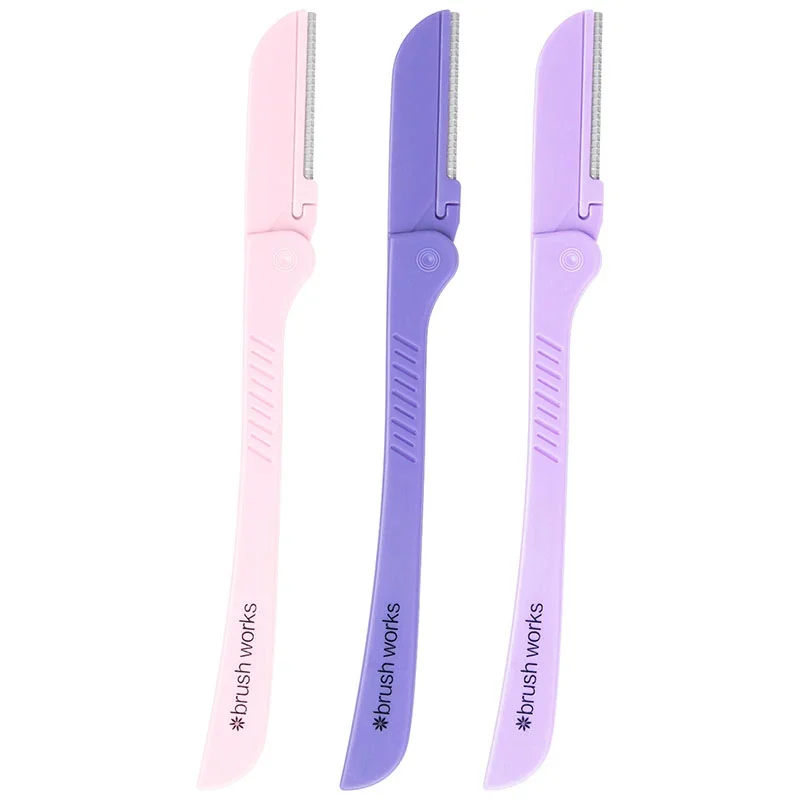 Brushworks Precision Eyebrow Razors 3-pack Brushworks