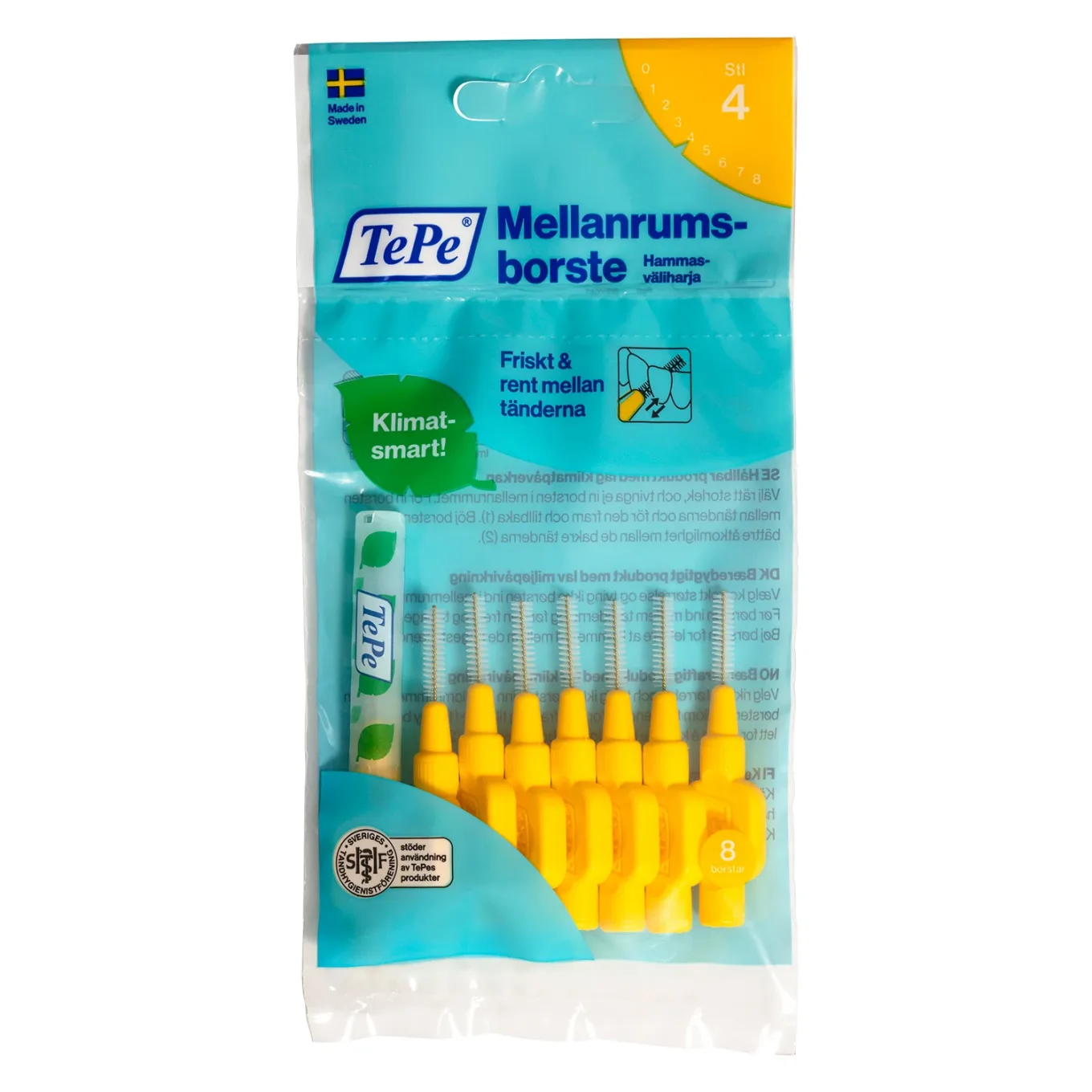 TePe Mellanrumsborste 0,4 - 1,3 mm 8 st 0,7 mm TePe