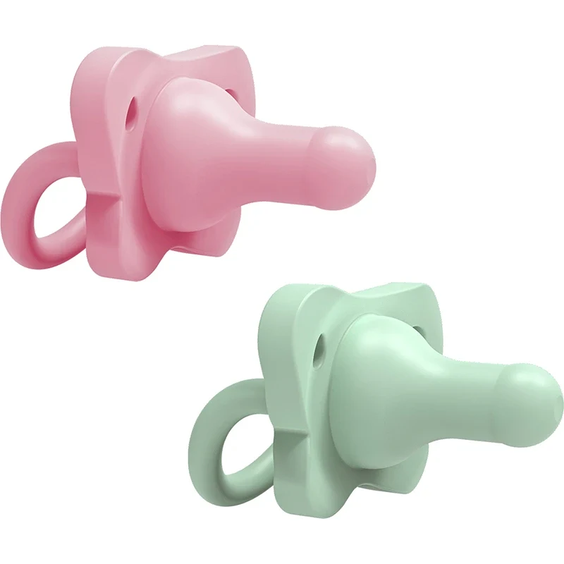 Dr. Brown's HappyPaci Silicone Soother 0-6m Rosa/Grön 2-pack Dr Browns