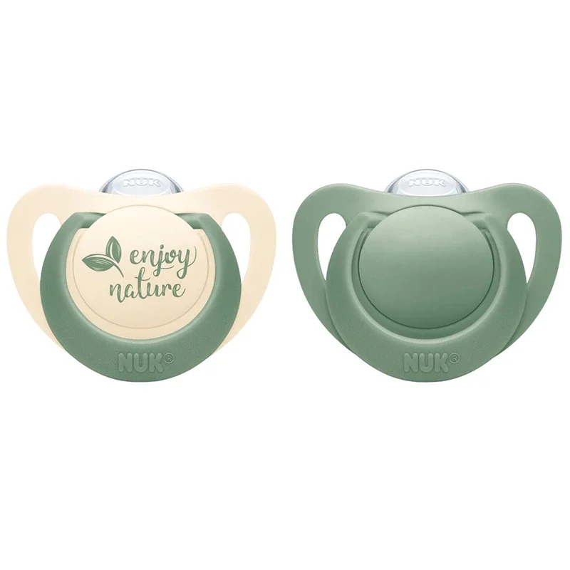 NUK for Nature Napp Silikon Green 2-pack 0-6 mån Nuk