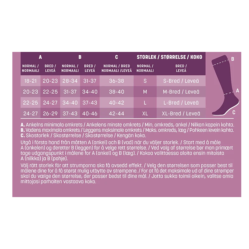 Mabs Nylon Knee Wide Black 1 par S Mabs