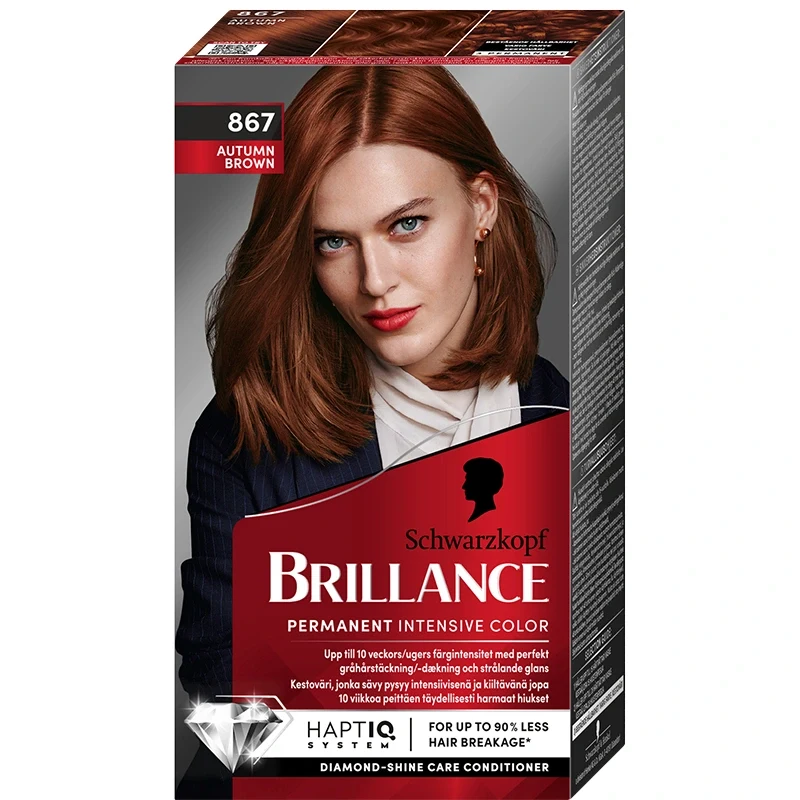 Schwarzkopf Brillance Hårfärg 867 Autumn Brown Schwarzkopf