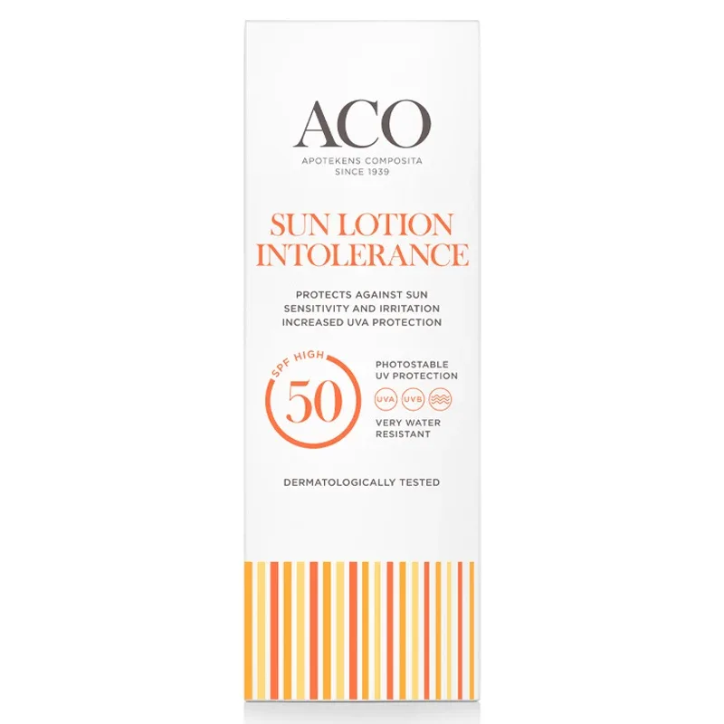 ACO Sun Lotion Intolerance SPF 50, 100ml ACO