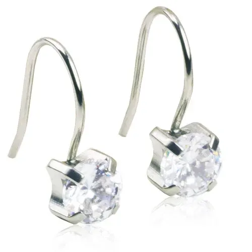 Blomdahl Örhängen Tiffany Pendant CZ White Blomdahl