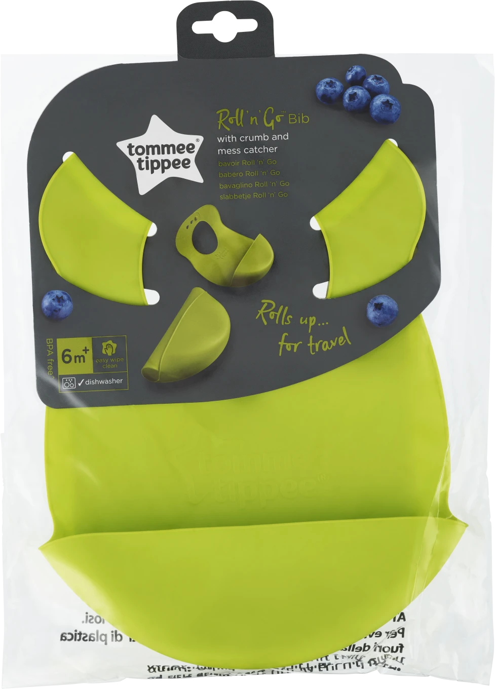 Tommee Tippee Explora Roll´n Go Bib haklapp, blandade färger Tommee Tippee