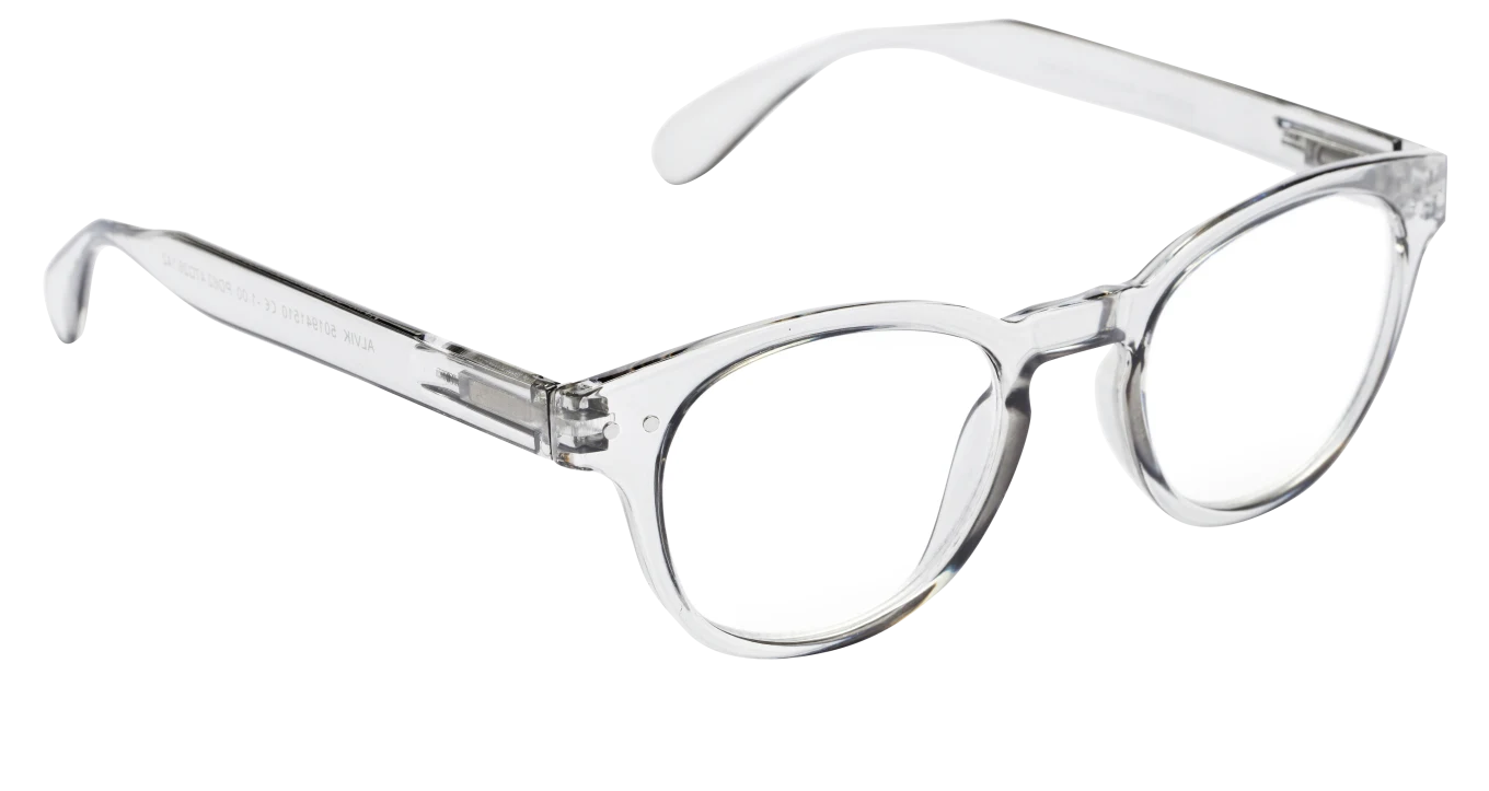 Haga Eyewear Alvik/Transparent + filtetui -1,0 Haga Optik