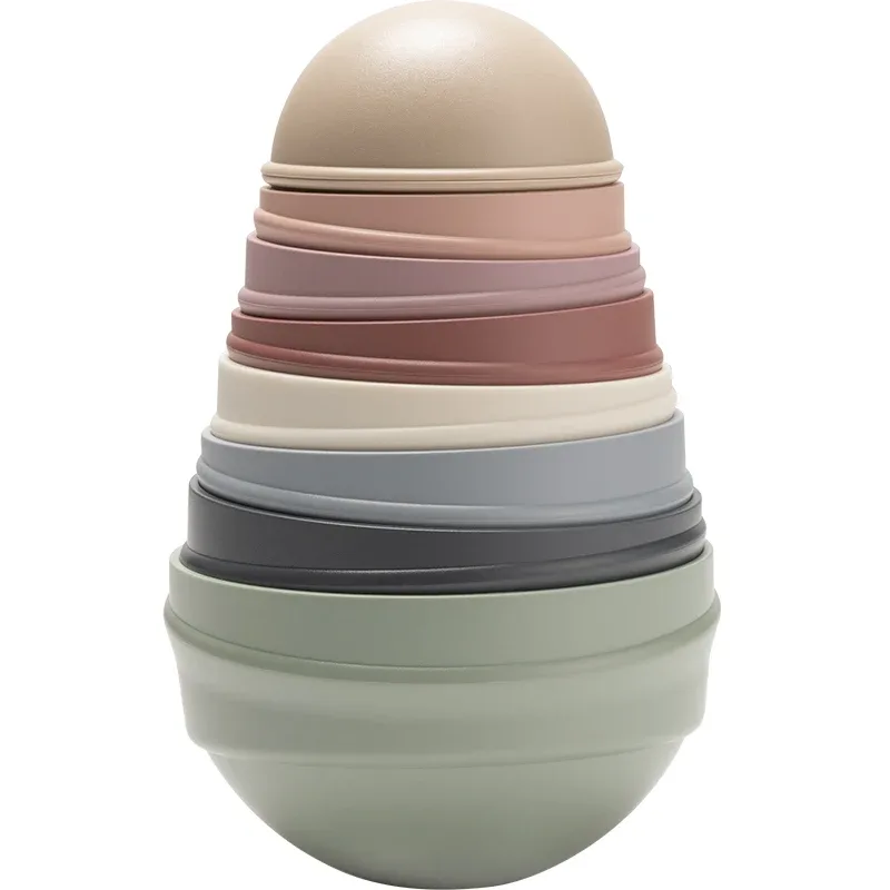 BIBS Wobbly Tower Pastel Rainbow Bibs