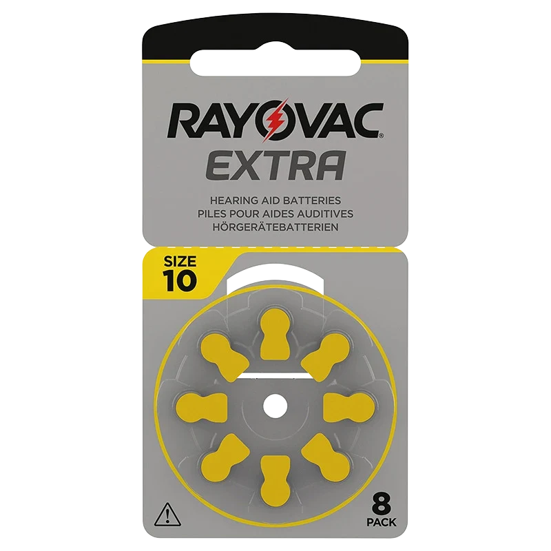 Rayovac Extra Hörapparatsbatterier 10 Gul 8st Rayovac