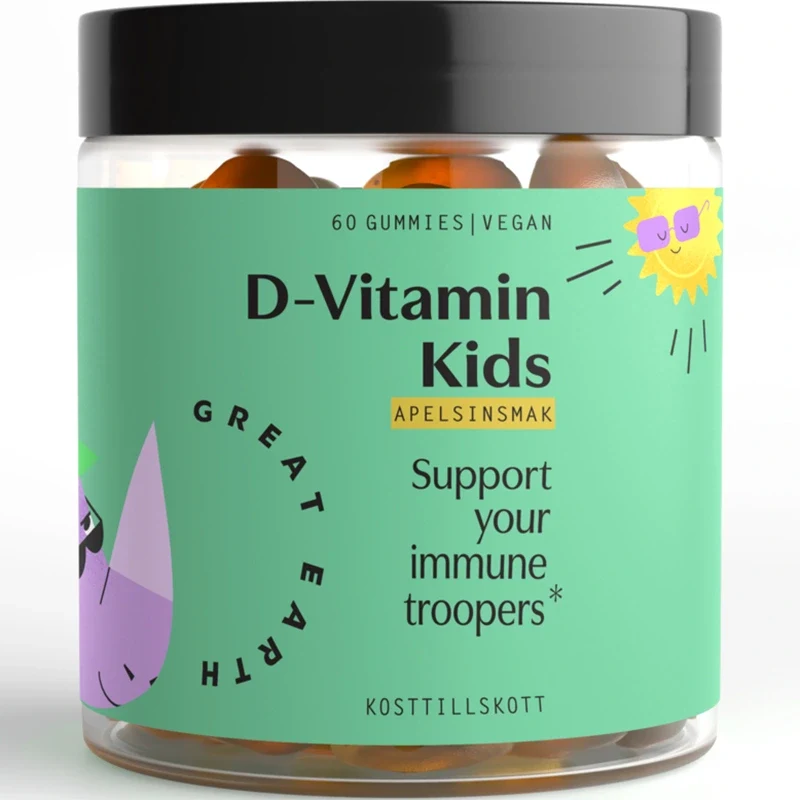 Great Earth D-Vitamin Kids 60 tugg Great Earth