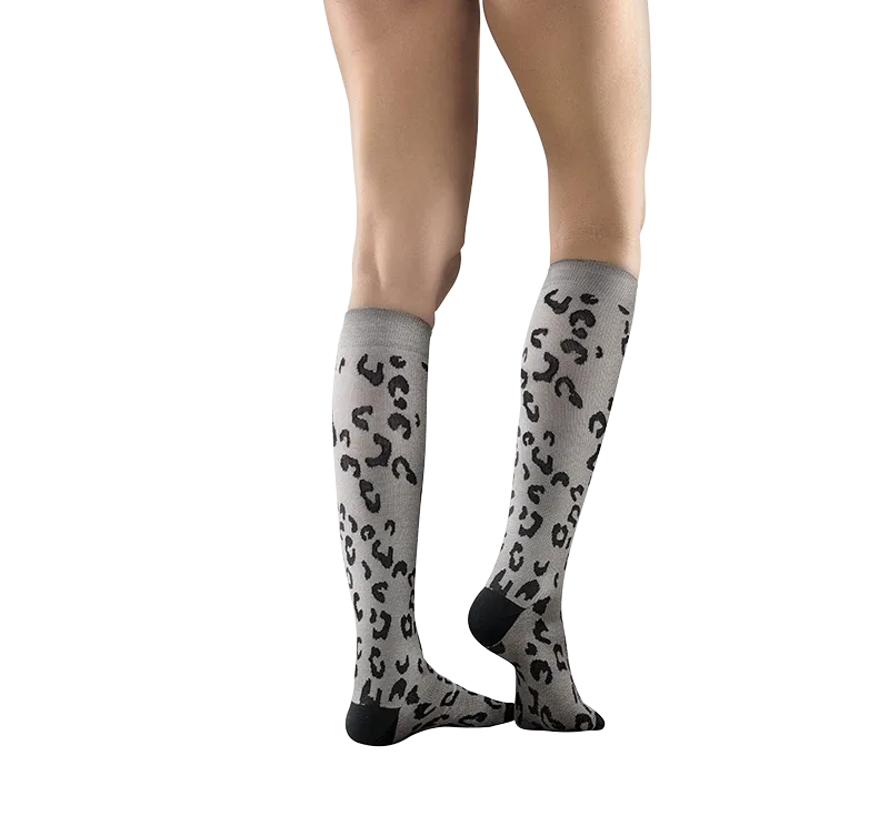 Mabs Cotton Knee Grey Leopard XXL Mabs