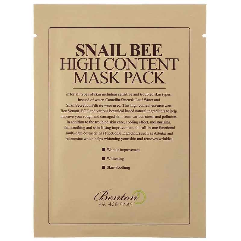 Benton Snail Bee High Content Mask Pack 20 g Benton