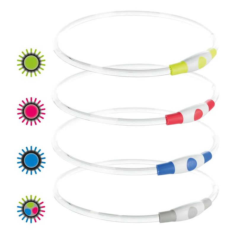Trixie Flash Light Ring USB Multifärg S-M: 40 cm Trixie