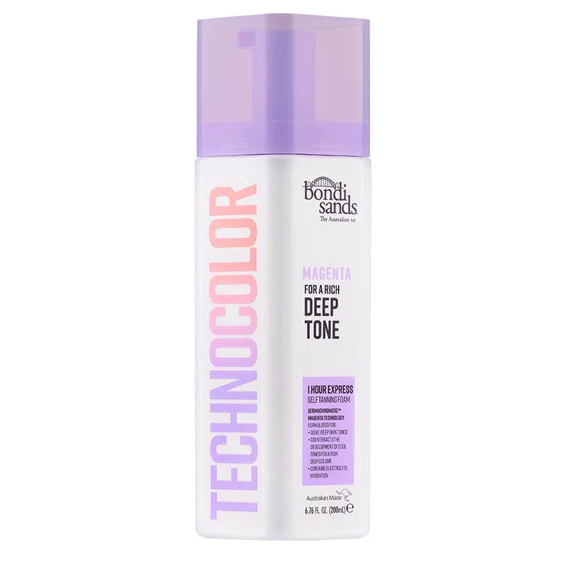 Bondi Sands Technocolor 1 Hour Express Self Tanning Foam Magenta (Deep Tone) 200 ml Bondi Sands