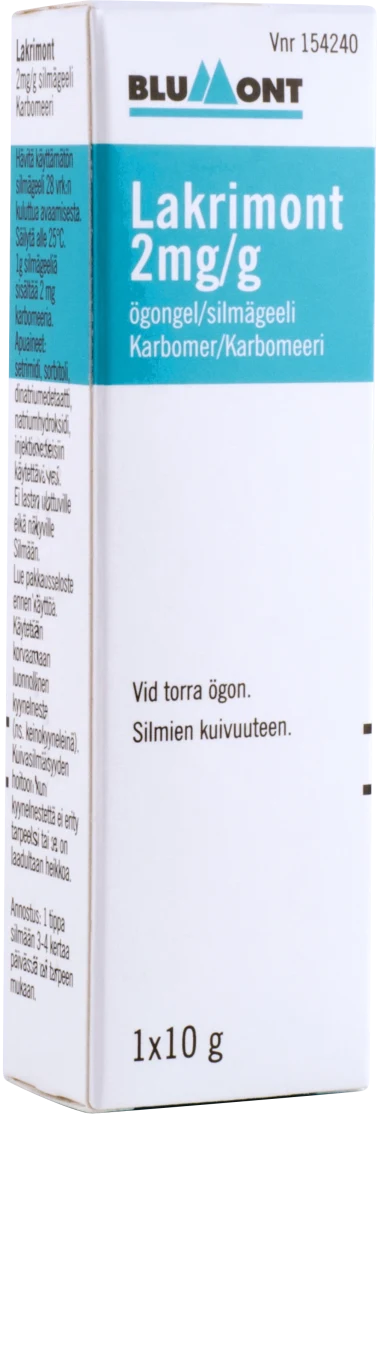 Lakrimont ögongel 2 mg/g 10 g Lakrimont