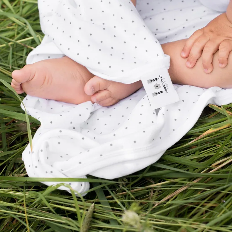Summerville Organic Babyfilt Dotty Vit Summerville Organic