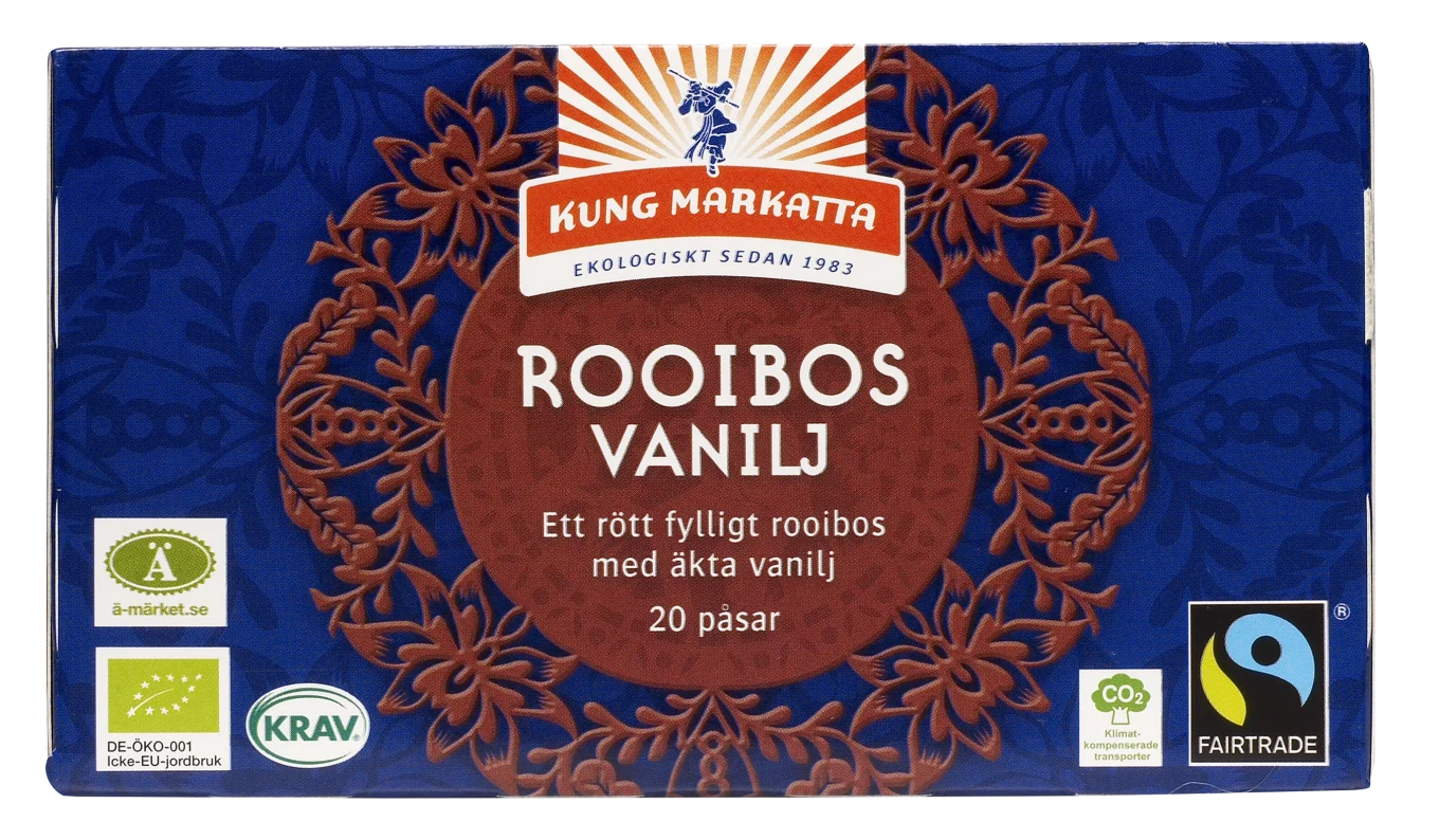 Kung Markatta Te Rooibos Vanilj Krav FT 20 påsar Kung Markatta