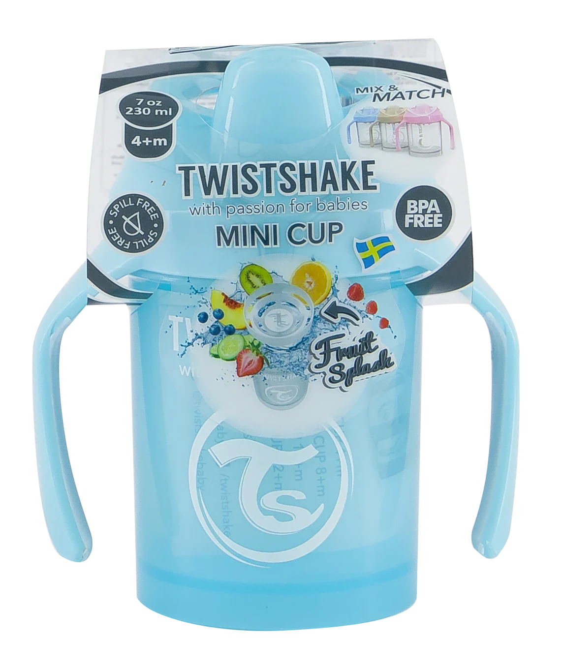 Twistshake Mini Cup 4+ mån 230 ml Pastellblå Twistshake