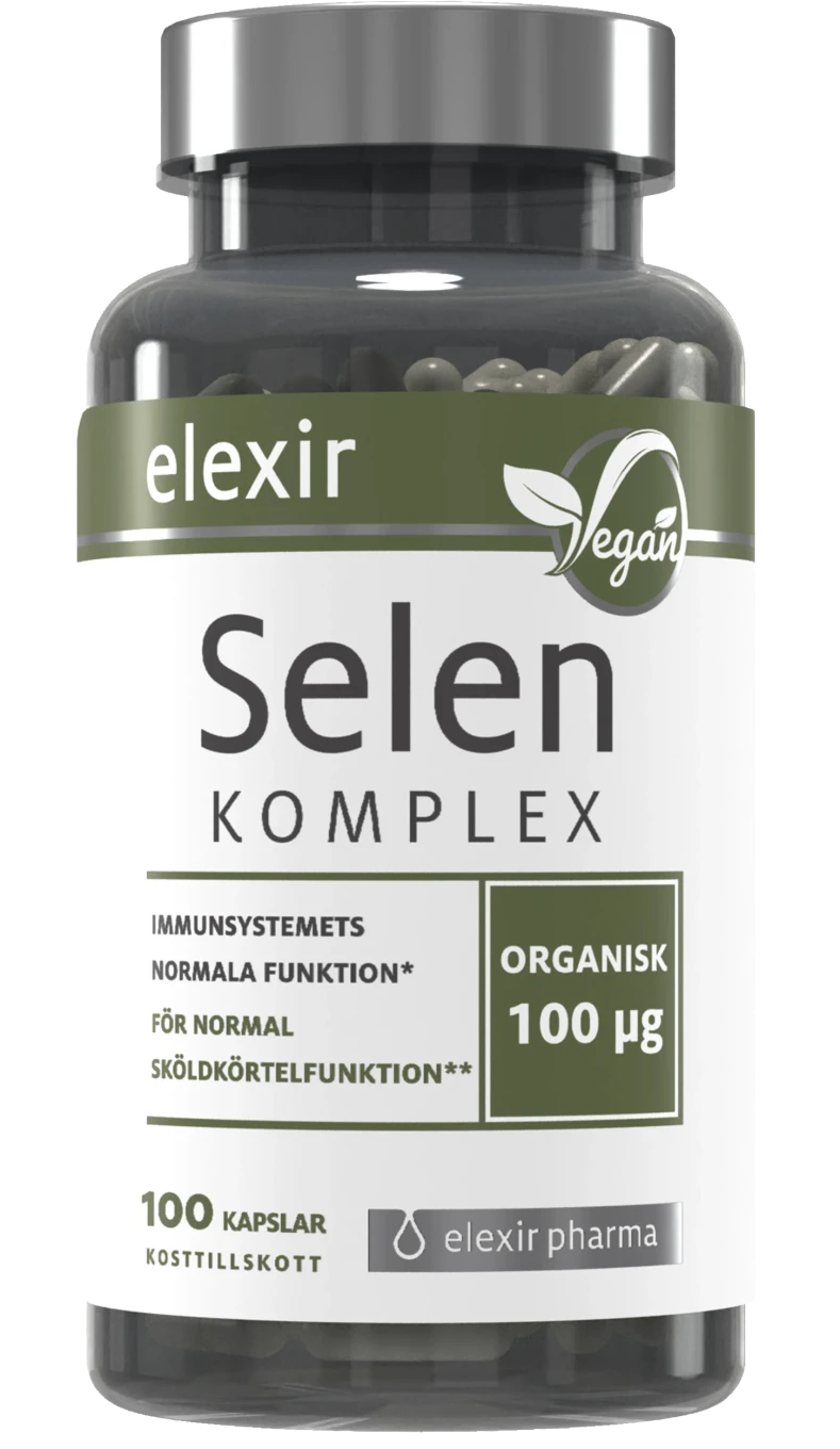 Elexir Pharma Organiskt Selen Komplex 100 kapslar Elexir Pharma