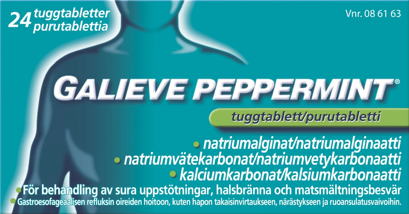 Galieve Peppermint tuggtablett 24 st Galieve