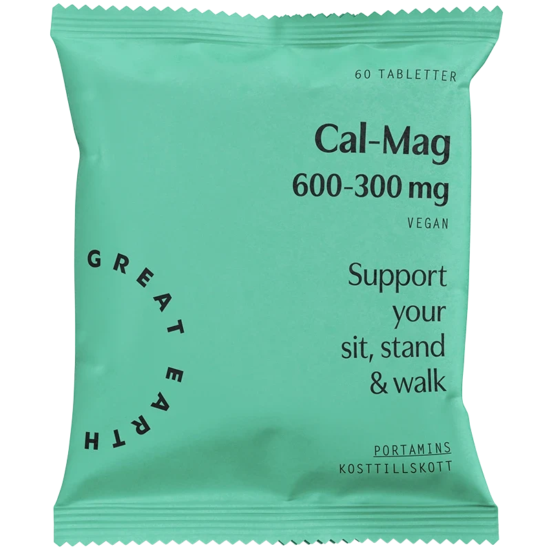 Great Earth Cal-Mag 600-300 mg refill 60 tabletter Great Earth