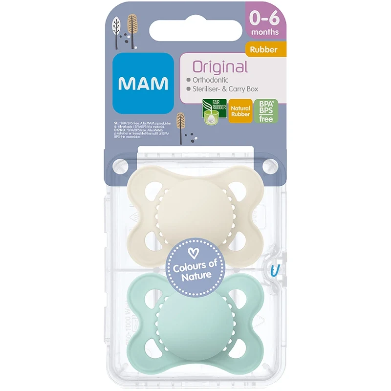 MAM Original Natural Rubber Neutral 0-6 mån Mam