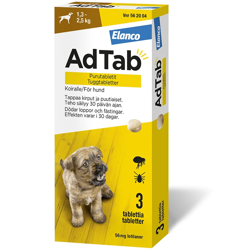 AdTab Tuggtablett 56mg Blister, 3tabletter AdTab