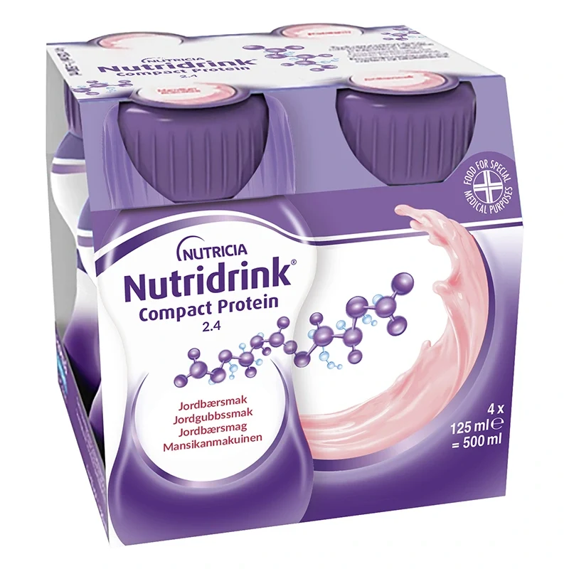 Nutridrink Compact Protein Jordgubb 4x125 ml Nutridrink