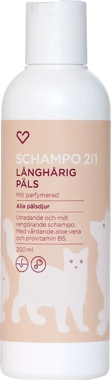 Hjärtats Schampo 2i1 långhårig päls Hjärtats