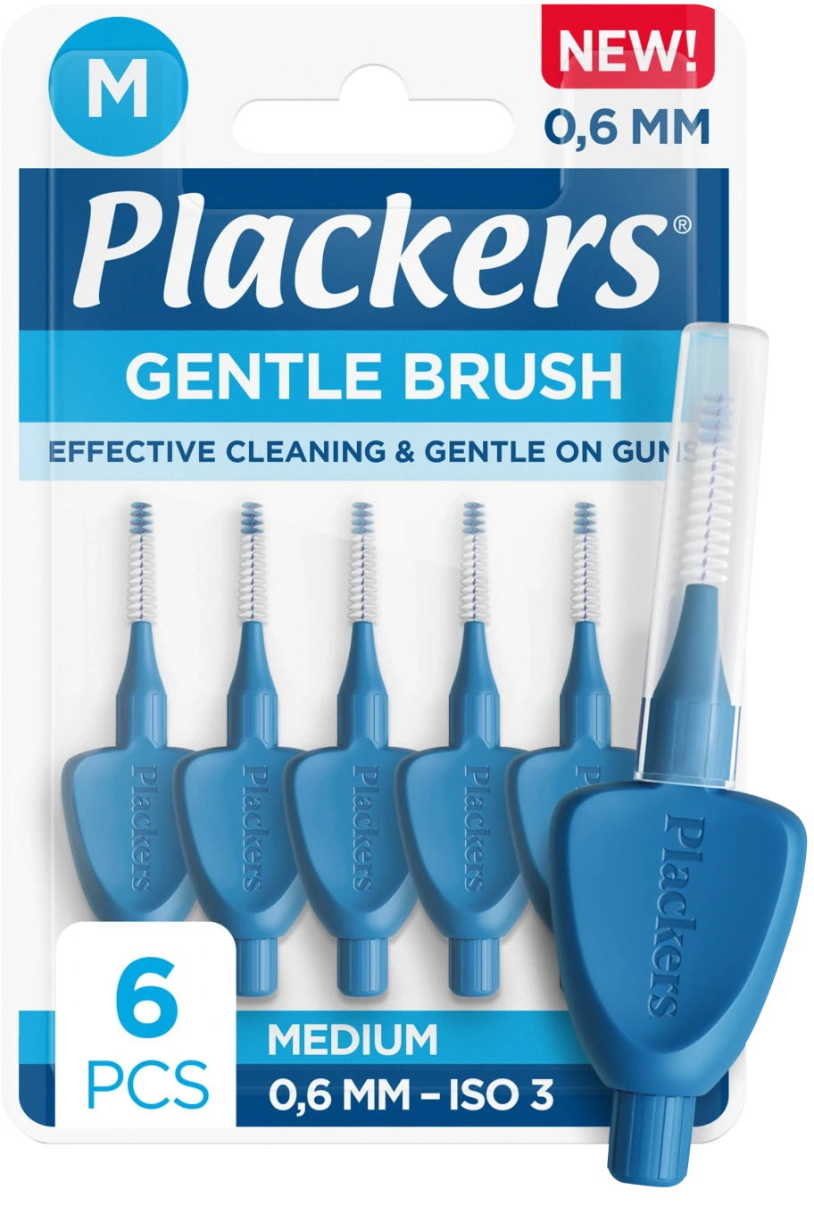 Plackers Gentle Brush 0,6 mm 6st Plackers