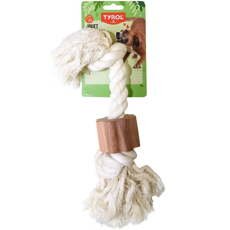 Tyrol Hundleksak Repknut Bomull 32 cm Tyrol