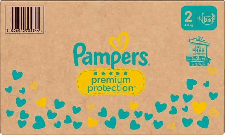 Pampers Premium Protection S2 4-8kg 240st Pampers