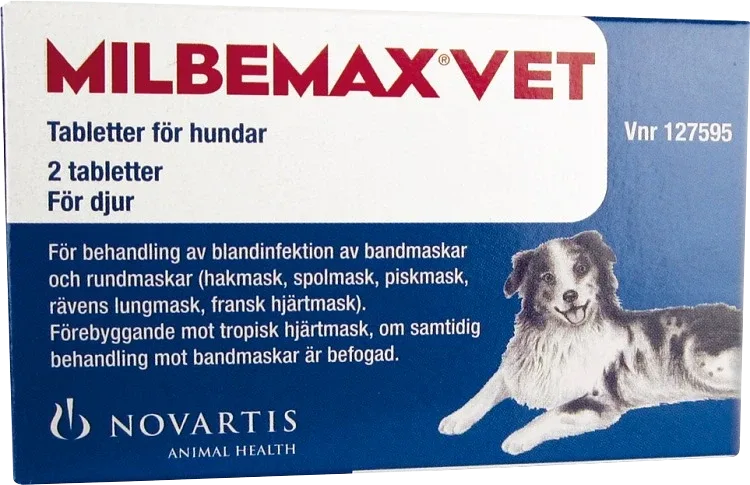 Milbemax vet. för hund tablett 2 st Milbemax