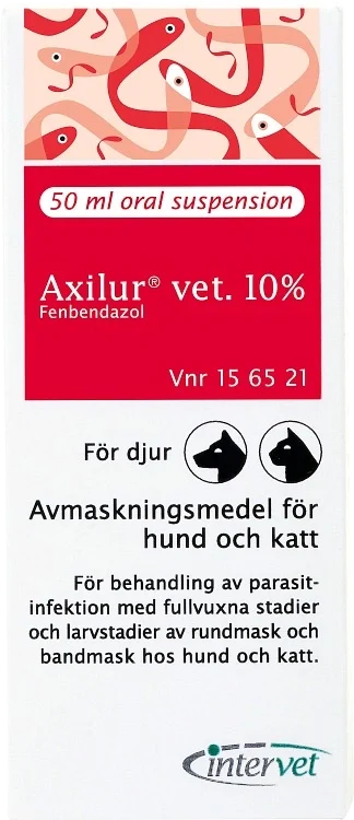 Axilur vet. oral suspension för hund och katt 10 % 50 ml Axilur