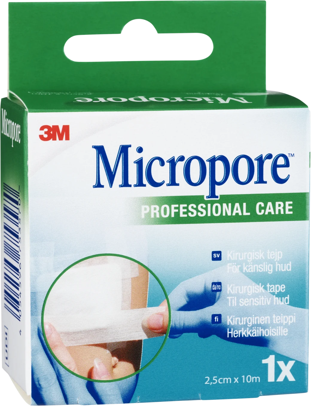 Micropore kirurgtejp vit refill 10 m x 2,5 cm 1 st Micropore