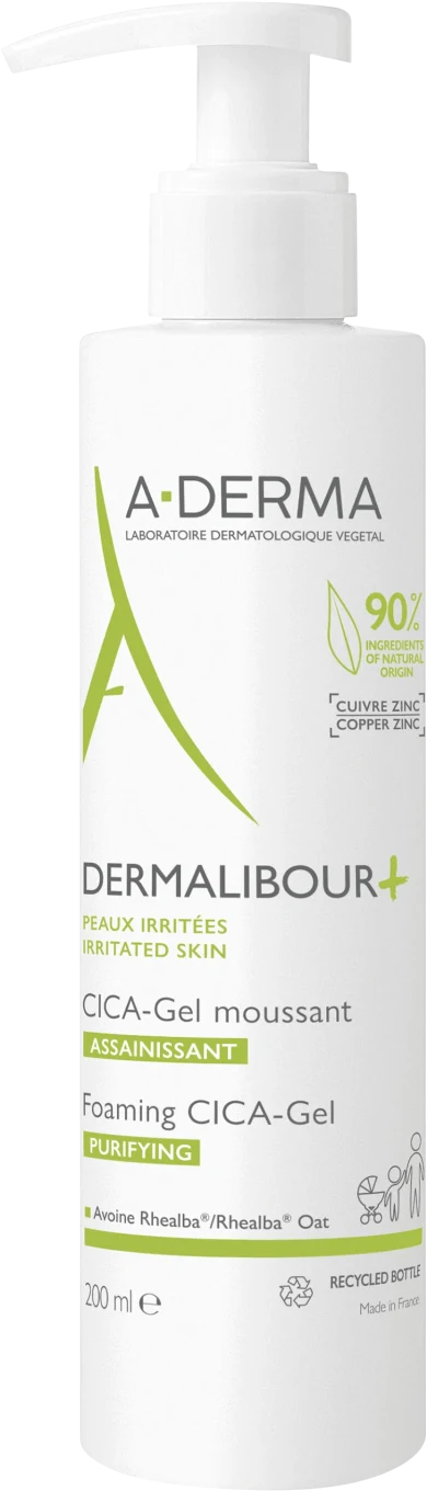 A-Derma Dermalibour+ Cica Foaming Gel 200 ml A-Derma