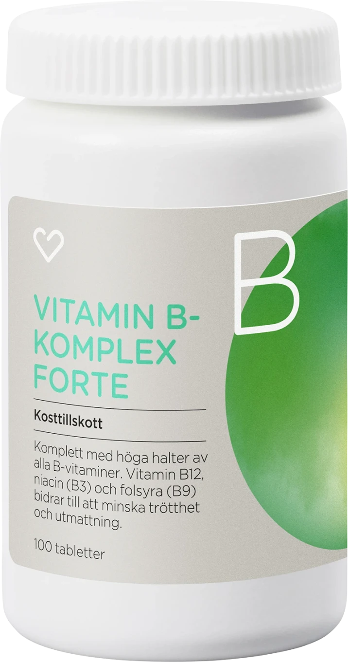 Hjärtats Vitamin B-komplex Forte Tablett 100 st Hjärtats