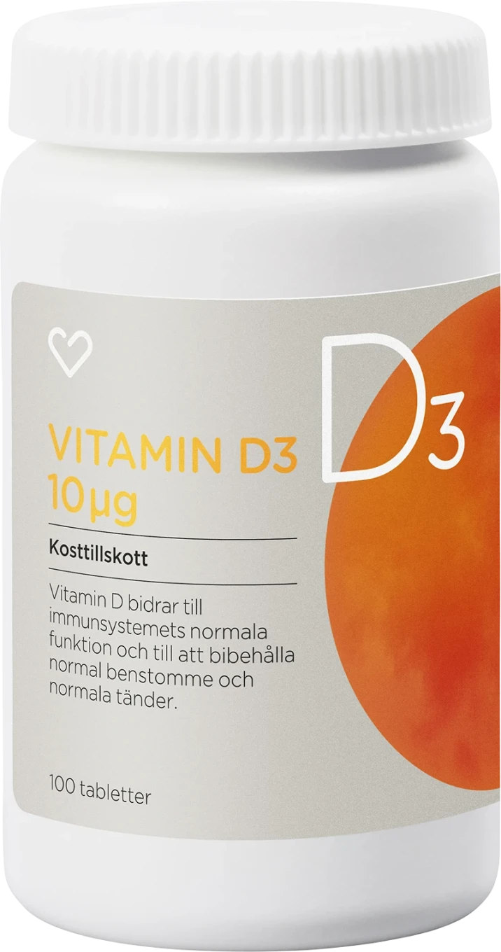 Hjärtats Vitamin D 10µg Tablett 100 st Hjärtats