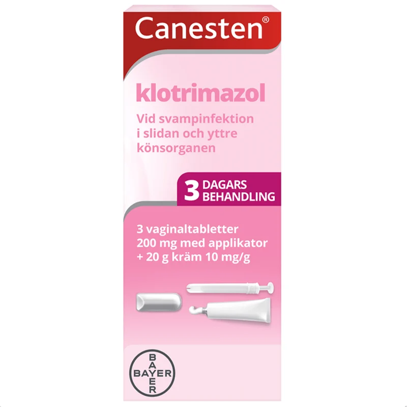 Canesten vaginaltablett och kräm 200 mg+1% 3 st Canesten
