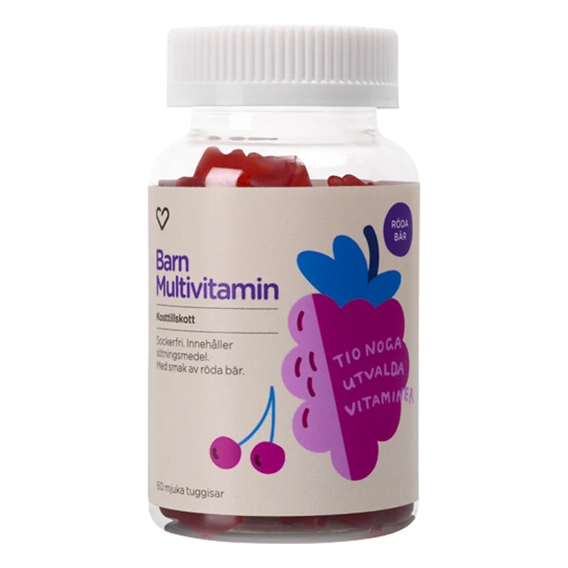 Hjärtats Barn Multivitamin Tuggisar 60 st Hjärtats